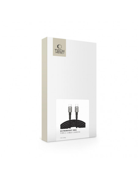 
USB-C PD 100W 5A 300 cm kabelis - pilkas
