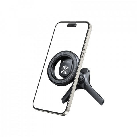 
N53 MagSafe automobilio išmaniojo telefono laikiklis su žiedais į oro angą – juodas
