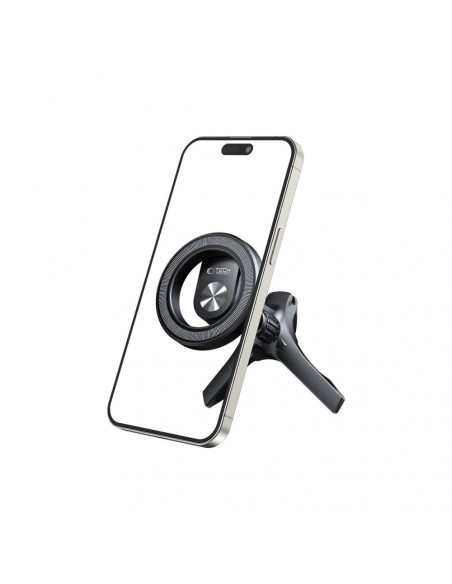 
N53 MagSafe automobilio išmaniojo telefono laikiklis su žiedais į oro angą – juodas
