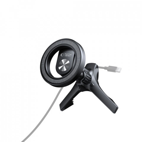 
N53 MagSafe automobilio išmaniojo telefono laikiklis su žiedais į oro angą – juodas
