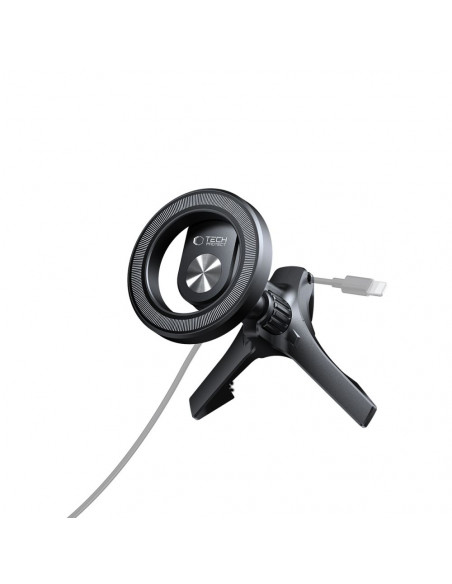 
N53 MagSafe automobilio išmaniojo telefono laikiklis su žiedais į oro angą – juodas
