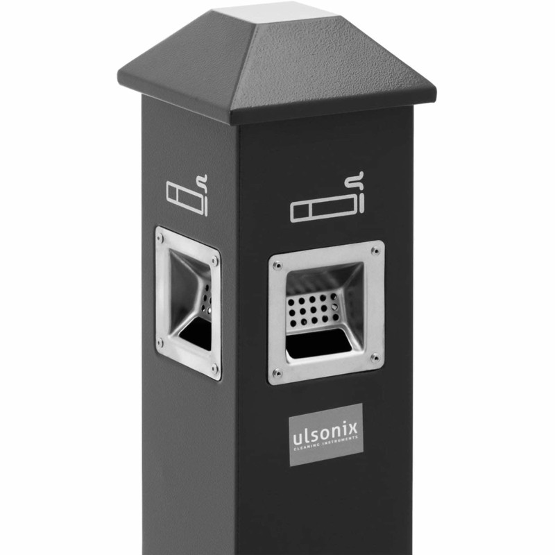 Laisvai pastatoma peleninė su rakinama lygintuvu 3,5 l - tamsiai pilka