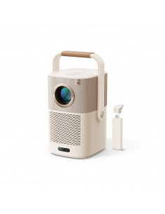 
„FullHD 1080p“ LCD belaidis multimedijos projektorius su „JBL WiFi BT T2 Plus“ garsiakalbiais – smėlio spalvos
