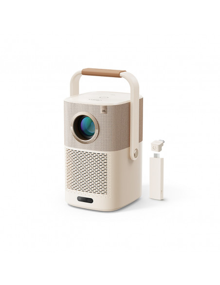 
„FullHD 1080p“ LCD belaidis multimedijos projektorius su „JBL WiFi BT T2 Plus“ garsiakalbiais – smėlio spalvos

