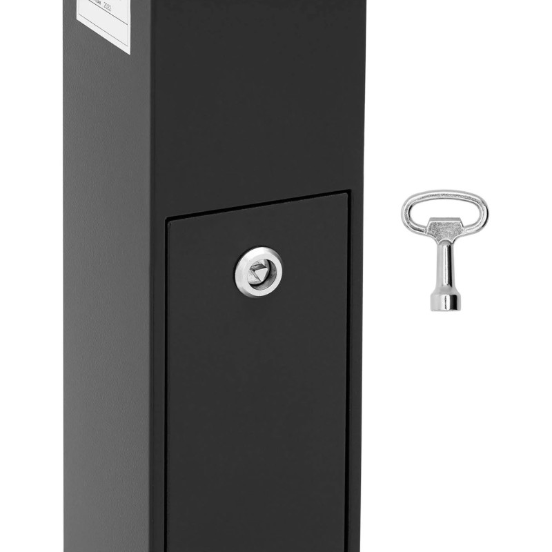 Laisvai pastatoma peleninė su rakinama lygintuvu 3,5 l - tamsiai pilka