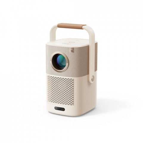 
„FullHD 1080p“ LCD belaidis multimedijos projektorius su „JBL WiFi BT T2 Plus“ garsiakalbiais – smėlio spalvos
