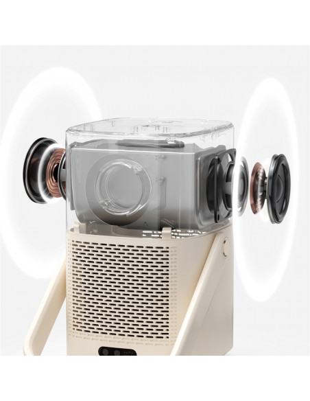 
„FullHD 1080p“ LCD belaidis multimedijos projektorius su „JBL WiFi BT T2 Plus“ garsiakalbiais – smėlio spalvos
