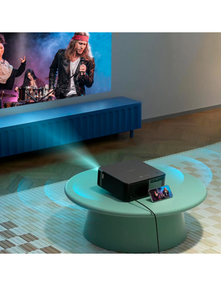 
„FullHD 1080p“ LCD multimedijos projektorius su „JBL WiFi BT K2s“ garsiakalbiais – juodas
