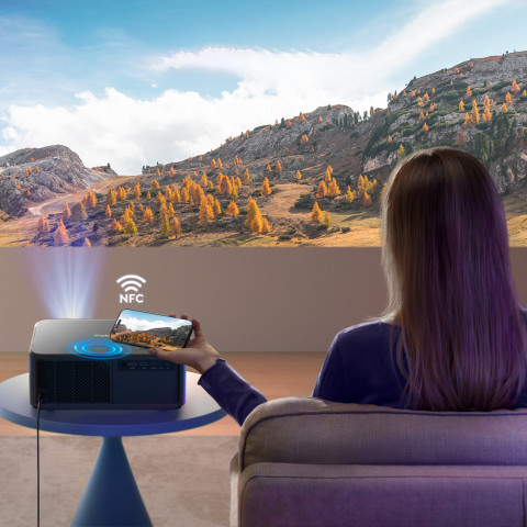 
„FullHD 1080p“ LCD multimedijos projektorius su „JBL WiFi BT K2s“ garsiakalbiais – juodas
