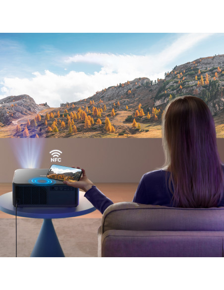 
„FullHD 1080p“ LCD multimedijos projektorius su „JBL WiFi BT K2s“ garsiakalbiais – juodas
