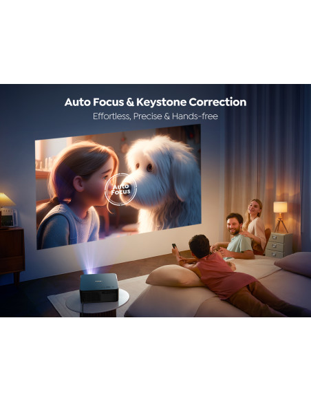 
„FullHD 1080p“ LCD multimedijos projektorius su „JBL WiFi BT K2s“ garsiakalbiais – juodas
