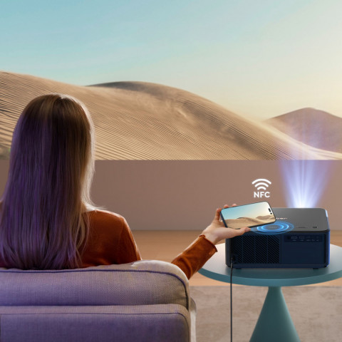 
„FullHD 1080p“ LCD multimedijos projektorius su JBL garsiakalbiais ir „WiFi BT“ žemųjų dažnių garsiakalbiu „K2s Pro“ – ...