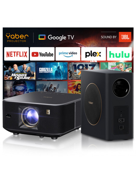 
„FullHD 1080p“ LCD multimedijos projektorius su JBL garsiakalbiais ir „WiFi BT“ žemųjų dažnių garsiakalbiu „K3 Pro“ – j...