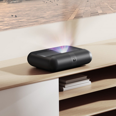 
RGB FullHD 1080p lazerinis multimedijos projektorius su JBL WiFi BT K300s garsiakalbiais – juodas
