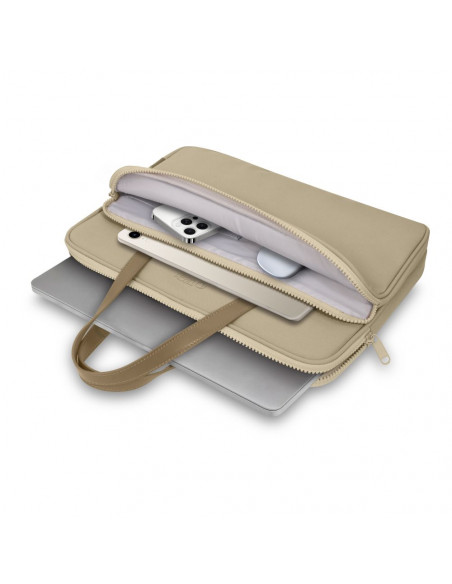 
15–16 colių putplasčio nešiojamojo kompiuterio krepšys – smėlio spalvos
