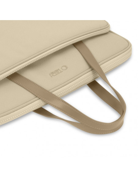 
15–16 colių putplasčio nešiojamojo kompiuterio krepšys – smėlio spalvos
