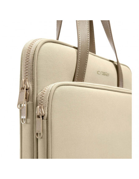 
15–16 colių putplasčio nešiojamojo kompiuterio krepšys – smėlio spalvos
