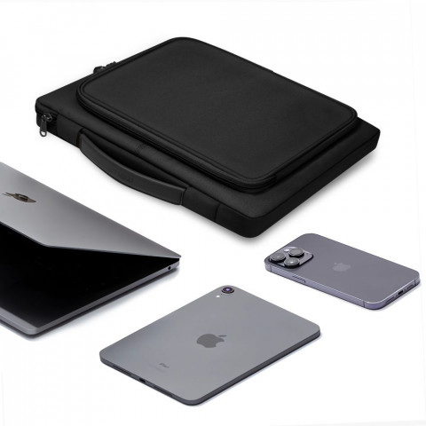 
Bazinis 13–14 colių nešiojamojo kompiuterio dėklas – juodas
