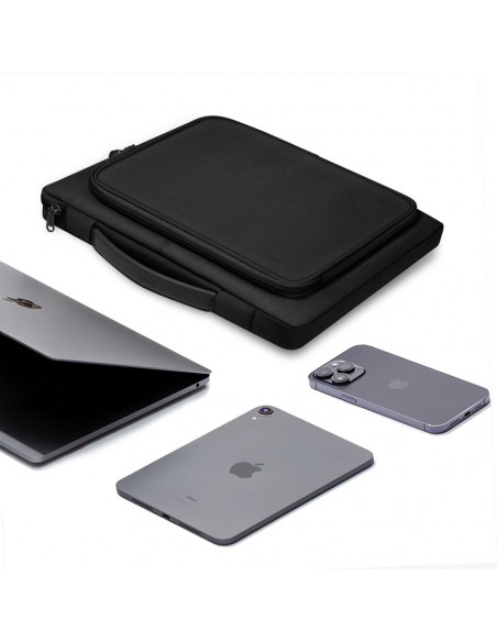 
Bazinis 13–14 colių nešiojamojo kompiuterio dėklas – juodas
