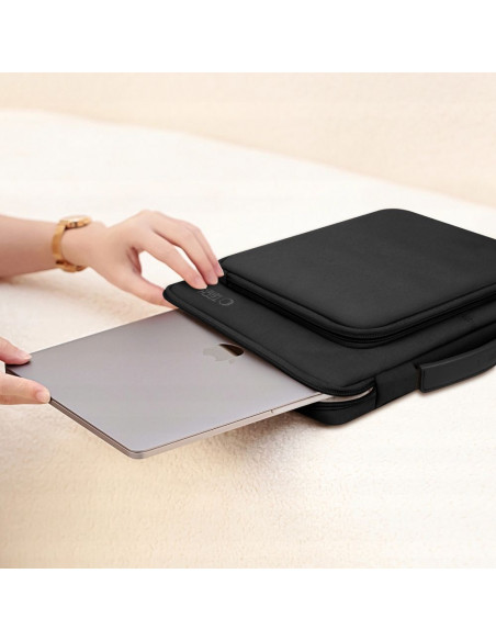 
Bazinis 13–14 colių nešiojamojo kompiuterio dėklas – juodas
