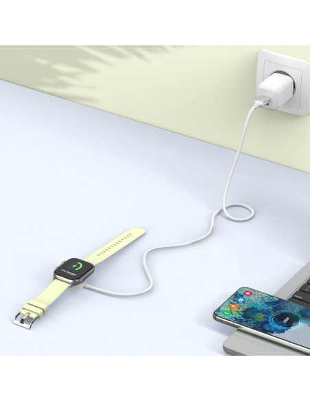 
Indukcinis įkroviklis Apple Watch USB-C 3W 1m - baltas
