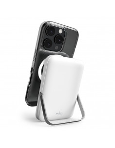 
10000mAh USB-C „MagSafe“ belaidis įkroviklis su stovu – baltas
