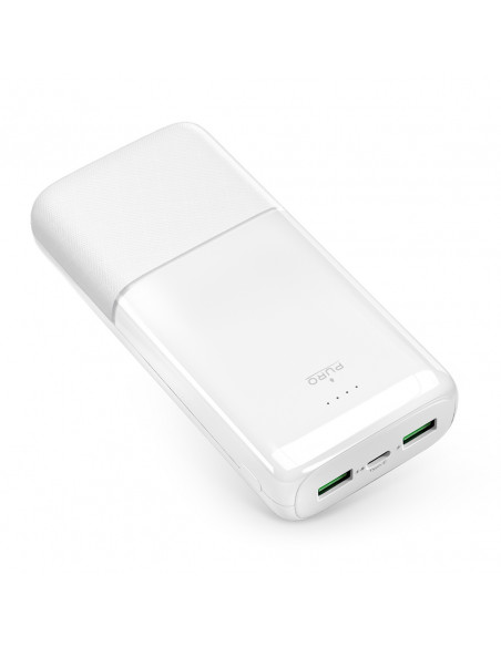 
20000mAh USB-A USB-C PD AFC 22.5W nešiojama baterija – balta

