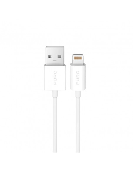 
USB-A - iPhone Lightning TPE 12W 3m kabelis - baltas
