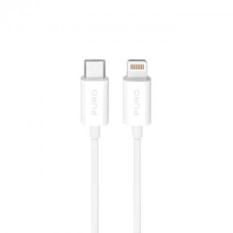
USB-C – iPhone Lightning TPE 20W 2m laidas – baltas
