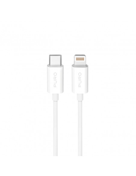 
USB-C – iPhone Lightning TPE 20W 2m laidas – baltas
