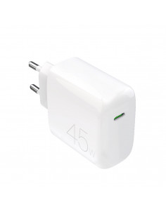 
Kompaktiškas USB-C 45W sieninis įkroviklis – baltas
