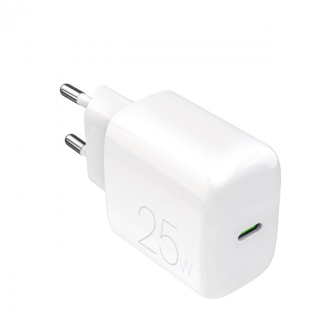 
USB-C maitinimo šaltinis 25 W sieninis įkroviklis – baltas
