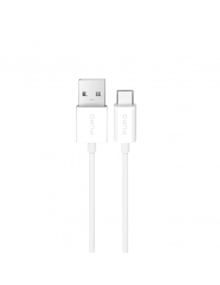 
USB-A - USB-C 10W TPE 2m kabelis - baltas
