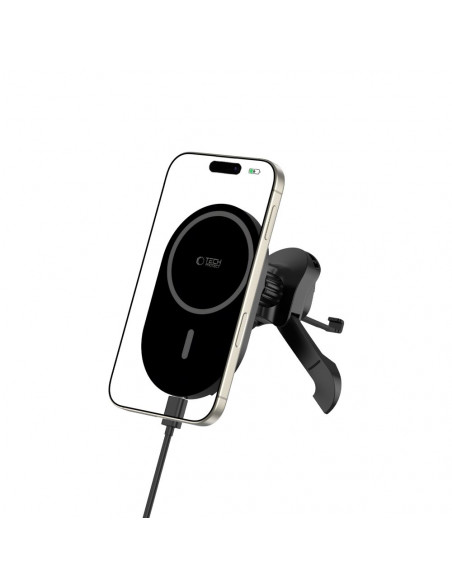 
Magnetinis išmaniųjų telefonų laikiklis automobiliui ant oro išleidimo angos „MagSafe“ – juodas
