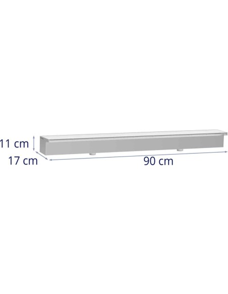 Krioklio snapelio sienelės kaskados sodo tvenkiniui LED 90 cm, srautas 30 mm Krioklio snapelio sienelės kaskados sodo tvenkiniui LED 90 cm, srautas 30 mm