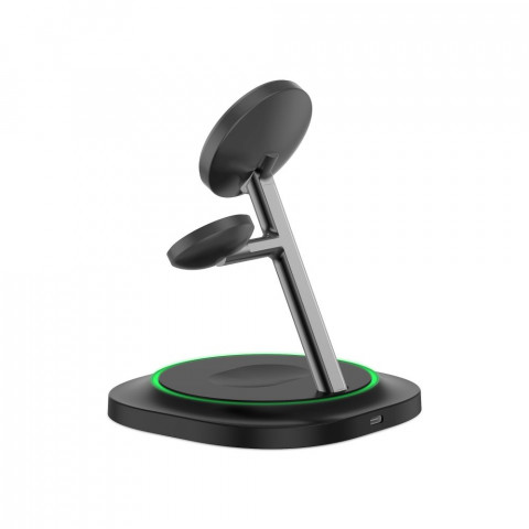 
3 viename indukcinis įkroviklis išmaniesiems telefonams, išmaniesiems laikrodžiams ir ausinėms. Magnetinis „MagSafe“ – ...