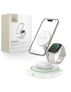 
3 viename indukcinis įkroviklis išmaniesiems telefonams, išmaniesiems laikrodžiams ir ausinėms. Magnetinis „MagSafe“ – ...