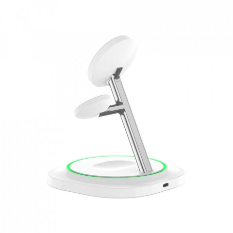 
3 viename indukcinis įkroviklis išmaniesiems telefonams, išmaniesiems laikrodžiams ir ausinėms. Magnetinis „MagSafe“ – ...