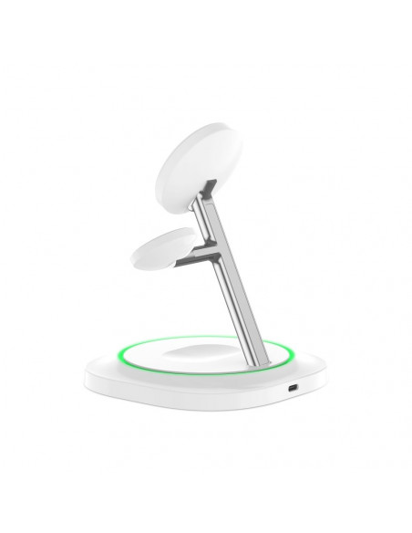 
3 viename indukcinis įkroviklis išmaniesiems telefonams, išmaniesiems laikrodžiams ir ausinėms. Magnetinis „MagSafe“ – ...