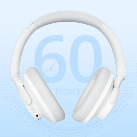 
Hibridinės ANC SOUNFII Q20S belaidės aktyvaus triukšmą slopinančios ausinės – baltos
