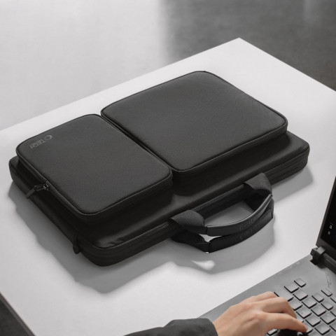 
17 colių nešiojamojo kompiuterio krepšys ir priedai, 44 x 31 x 7 cm – juodas
