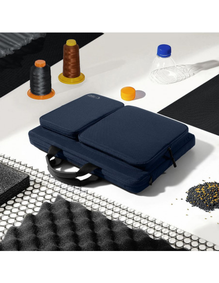 
17 colių nešiojamojo kompiuterio krepšys ir priedai, 44 x 31 x 7 cm – tamsiai mėlynas
