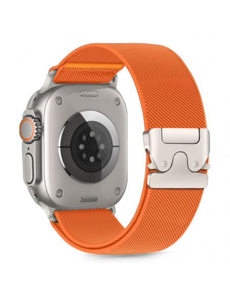 
„Apple Watch“ apyrankė (44 / 45 / 46 / 49 mm) su nailono užsegimu – oranžinė
