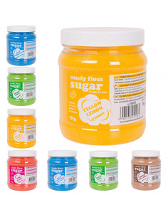 
Spalvingo skonio cukraus vatos rinkinys 8 x 1 kg
