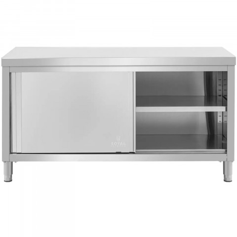 
Stalas, centrinis stalviršis su spintele, stumdomos durys, PLIENAS 160 x 80 cm
