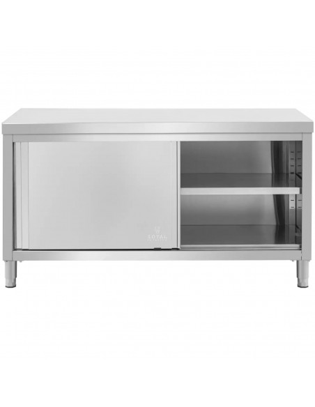 
Stalas, centrinis stalviršis su spintele, stumdomos durys, PLIENAS 160 x 80 cm
