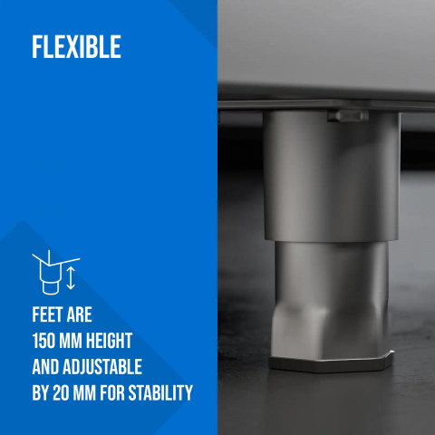 
Gastronominė spintelė su stumdomomis durelėmis, plieninė, 120 x 70 x 180 cm
