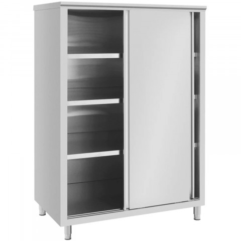 
Gastronominė spintelė su stumdomomis durelėmis, plieninė, 120 x 70 x 180 cm

