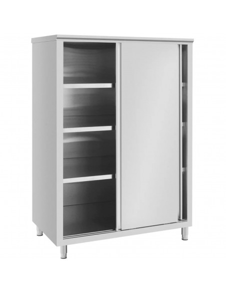 
Gastronominė spintelė su stumdomomis durelėmis, plieninė, 120 x 70 x 180 cm
