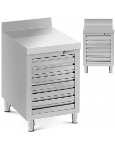 
Gastronominė spintelė picos tešlai su krašteliu, 7 stalčiai, 50 x 70 cm
